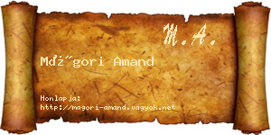 Mágori Amand névjegykártya